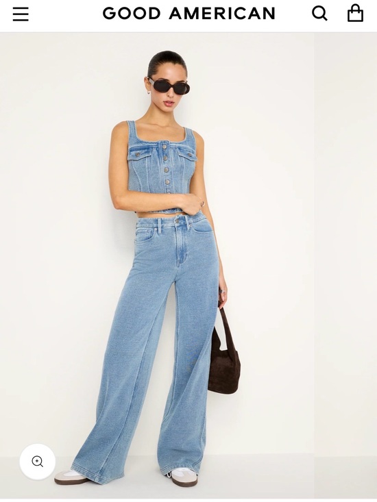 Good American Denim - Good American Jeanius Good Skate Sweatpants Indigo 586